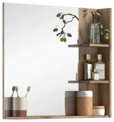 Wandspiegel Mason ca. 79x73 cm Eiche/Grau