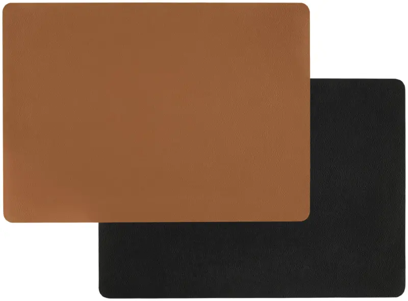 Tischset Diego wendbar Cognac/Schwarz