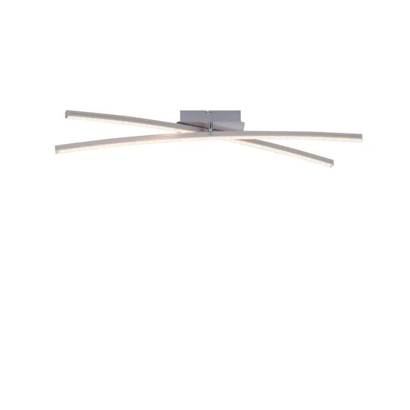 LED-Deckenleuchte Alina Silberfarben max. 24 Watt Deckenlampe