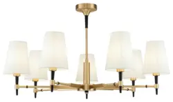 Kronleuchter Zaragoza Messingfarben max. 40 Watt