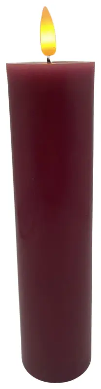 LED-Kerze Shiny in Mauve max. 0,06 Watt