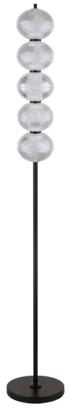 LED-Stehleuchte Aida Schwarz max. 30 Watt