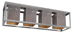 Deckenleuchte Thomas in Silberfarben max. 25 Watt Deckenlampe