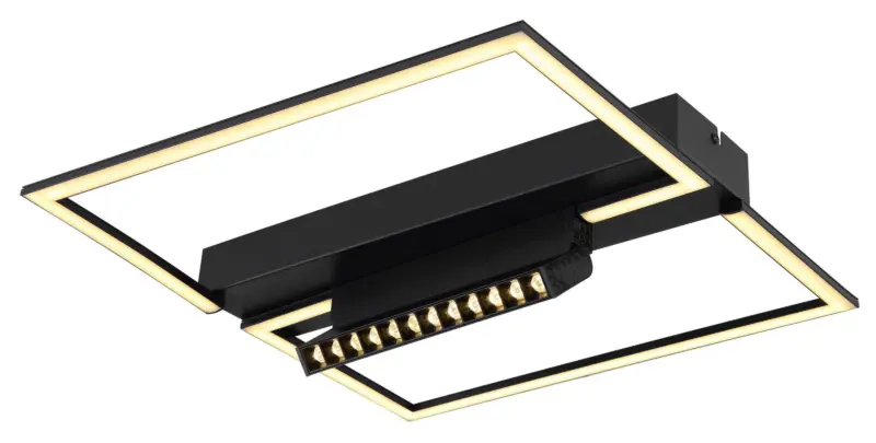 LED-Deckenleuchte Maxwell Opal/Schwarz max. 35 Watt Deckenlampe