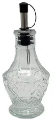 &Ouml;lflasche Oil Klar/Schwarz