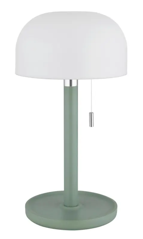 Akku-Tischleuchte Norman Gr&uuml;n/Wei&szlig; max. 1,5 Watt
