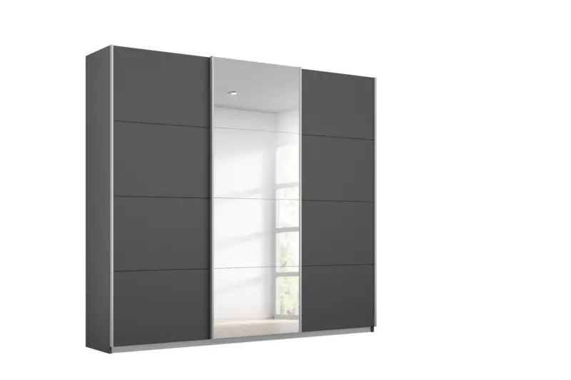 Schwebet&uuml;renschrank in Grau ca. 203x229x62cm