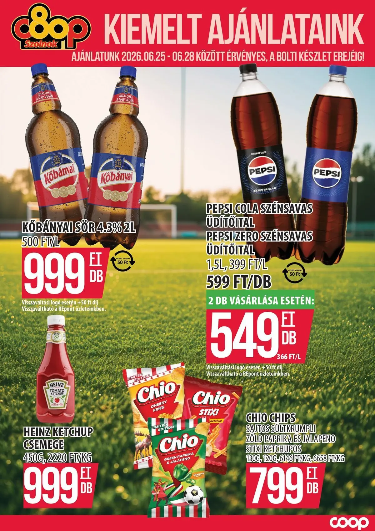 COOP Szolnok akciós újság Szolnok - 2026.06.25. -tól/töl > akció, lapozható szórólap 🛍️ | Oldal: 1