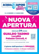 Acqua & Sapone SRL Societ&agrave; Consortile Nuoca apertura - al 05.07.2026