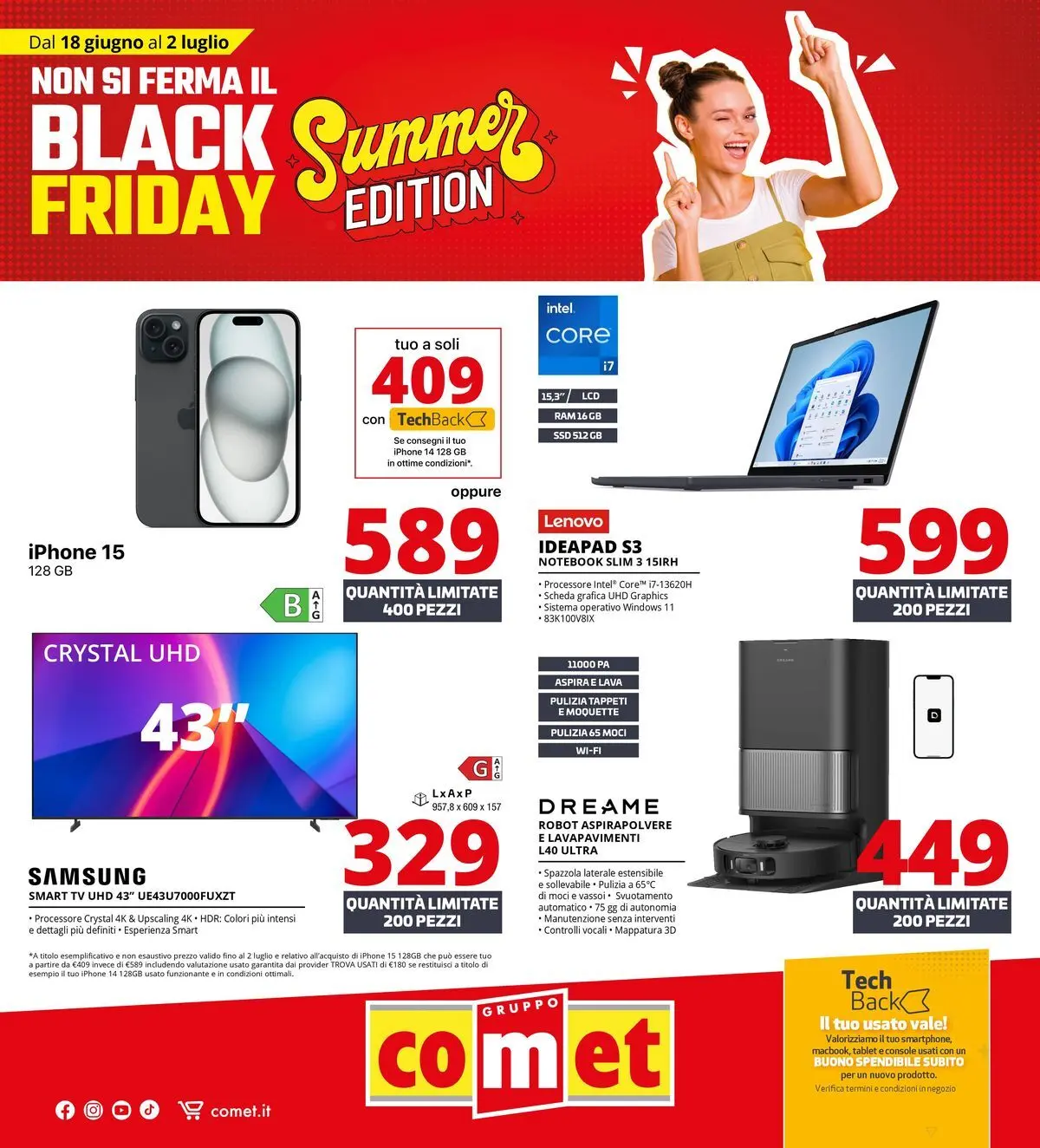 Nuovo Comet - Summer Black Friday dal 18/06/2026 > offerte anteprima 🛍️ | Pagina: 1