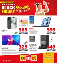 Anteprima del volantino Comet - Summer Black Friday valido a partire dal 18.06.2026