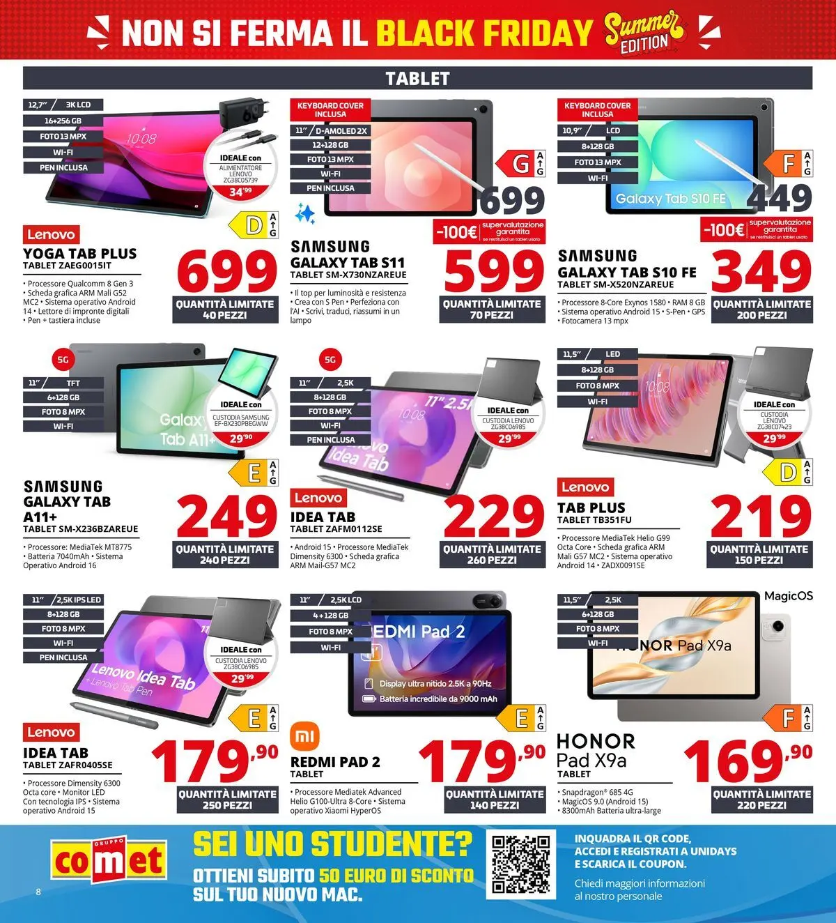 Nuovo Comet - Summer Black Friday dal 18/06/2026 > offerte anteprima 🛍️ | Pagina: 8