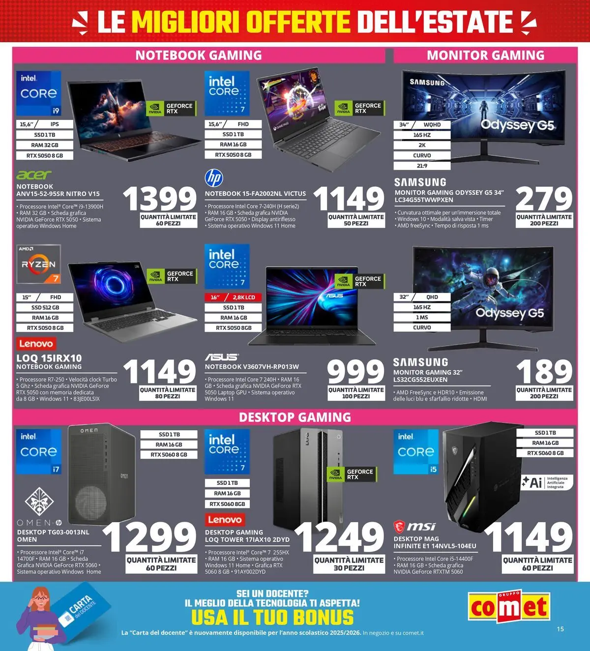 Nuovo Comet - Summer Black Friday dal 18/06/2026 > offerte anteprima 🛍️ | Pagina: 15