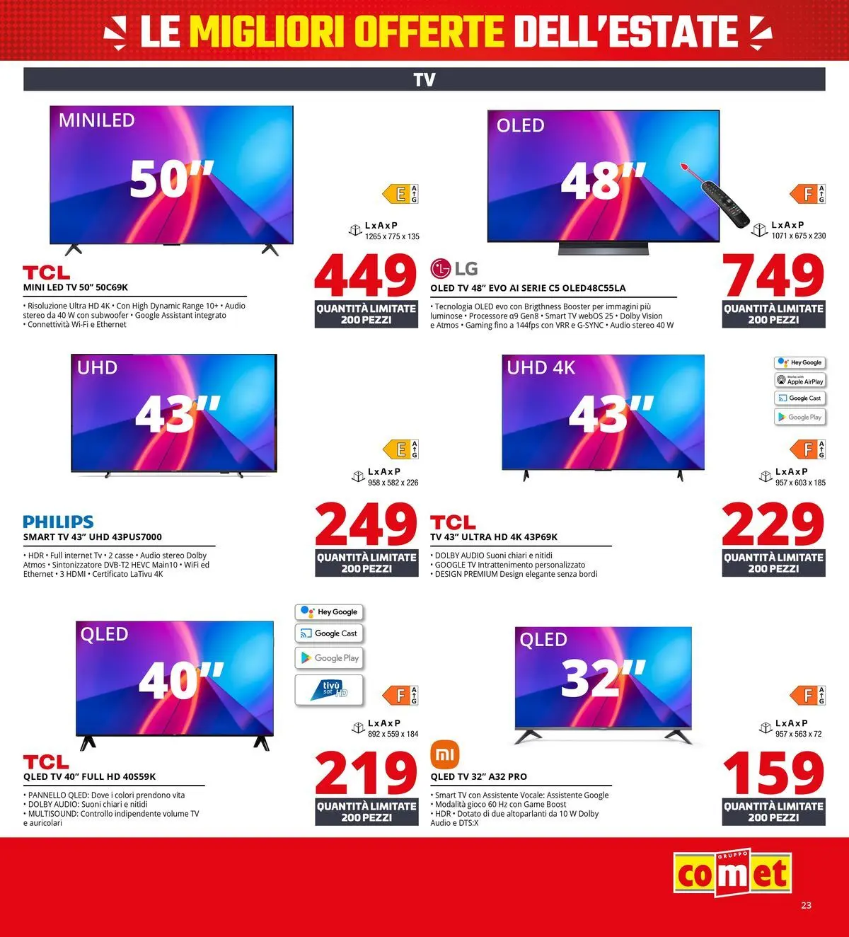 Nuovo Comet - Summer Black Friday dal 18/06/2026 > offerte anteprima 🛍️ | Pagina: 23
