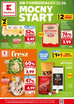 Pogląd oferty "Kaufland gazetka - Mocny start" - ważna od 22.06.2026 Pogląd oferty "Kaufland gazetka - Mocny start" - ważna od 22.06.2026