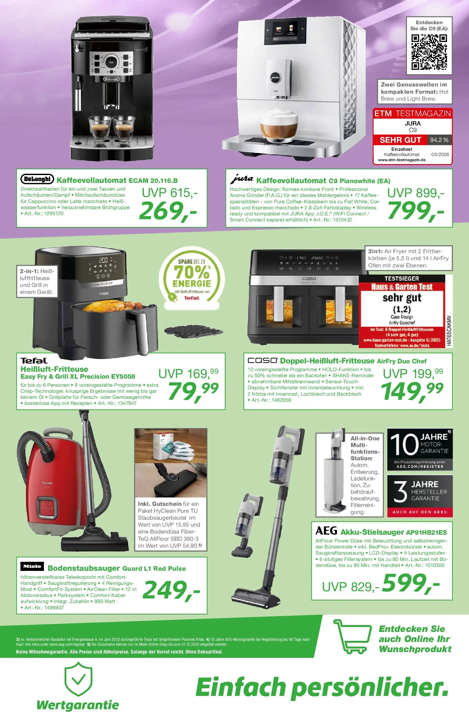 Angebote - EP:ElectronicPartner: Entdecke aktuelle Angebote (ab 25.06.2026) zum Blättern | Seite: 5 | Produkte: Miele, Jura, Kaffee, Fleisch