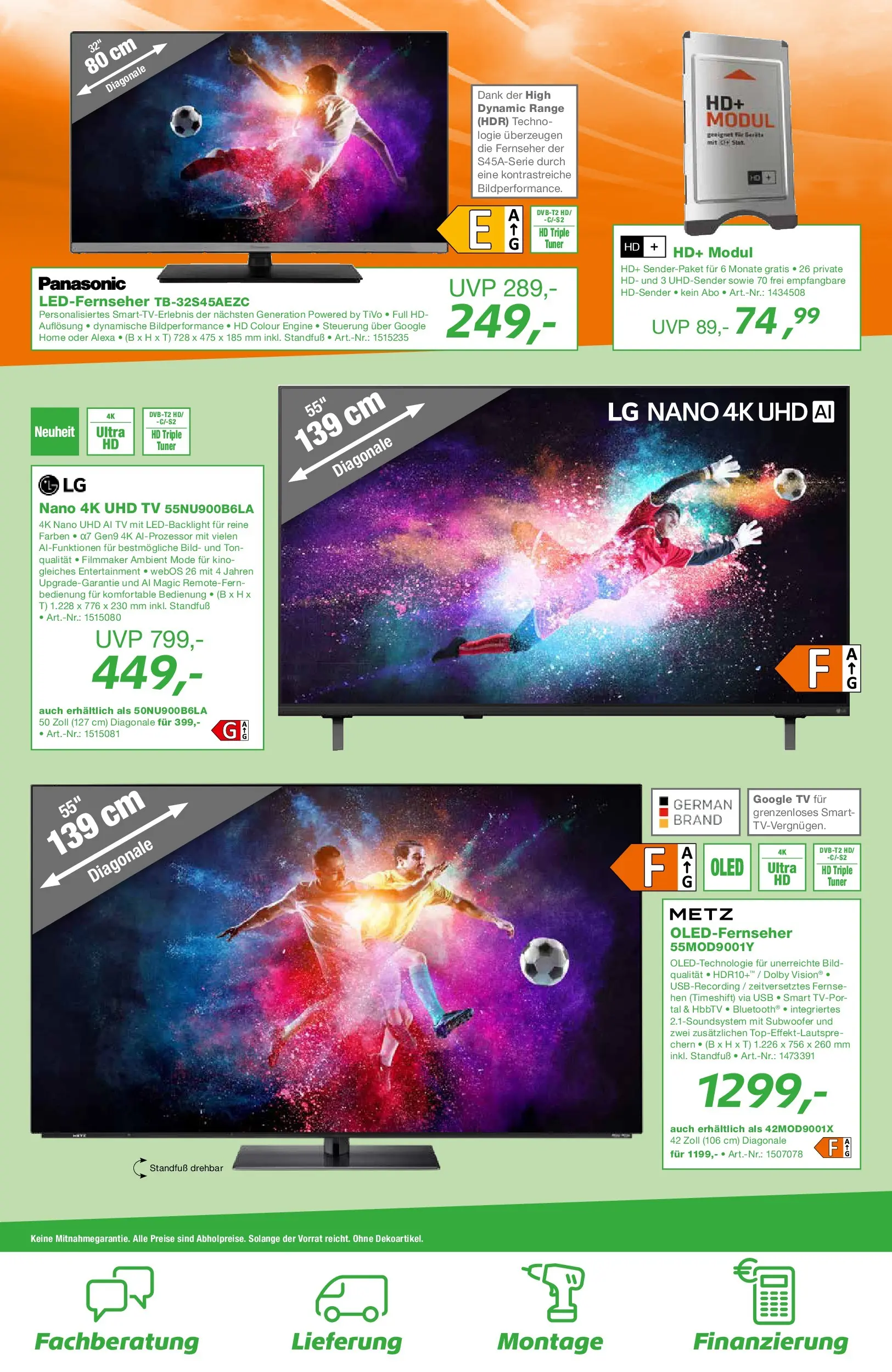 Angebote - EP:ElectronicPartner: Entdecke aktuelle Angebote (ab 25.06.2026) zum Blättern | Seite: 8 | Produkte: LG, Panasonic, TV, Fernseher