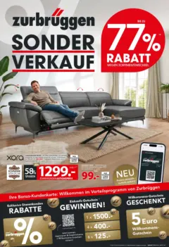 Zurbrüggen - Zurbrüggen: Sonderverkauf ab 19.06.2026 gültig Zurbrüggen - Zurbrüggen: Sonderverkauf ab 19.06.2026 gültig