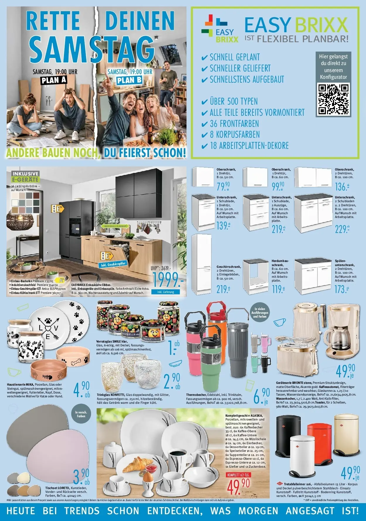 Trends - Ostermann Trends: Neue Möbel wirken Wunder. (ab 26.06.2026) zum Blättern | Seite: 2 | Produkte: Geschirrspüler, Einbauküche, Kuchen, Uhr