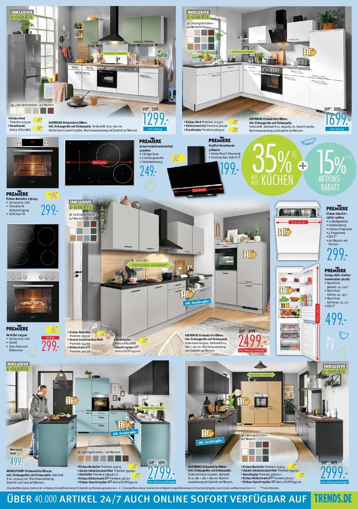 Trends - Ostermann Trends: Neue Möbel wirken Wunder. (ab 26.06.2026) zum Blättern | Seite: 3 | Produkte: Geschirrspüler, Einbauküche, Tür, Kühlschrank