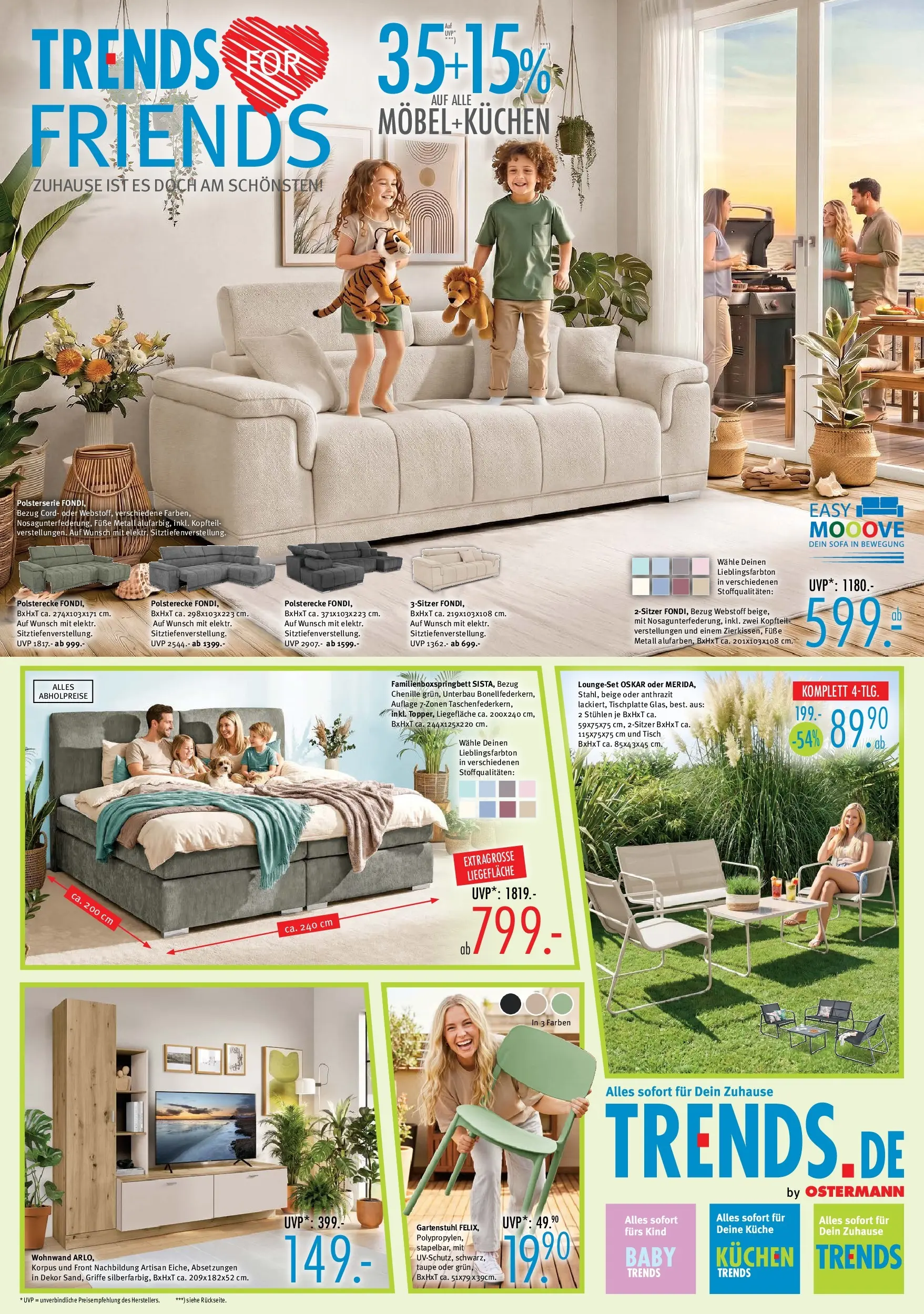 Trends Neue Möbel wirken Wunder (ab 04.07.2026) zum Blättern | Seite: 3 | Produkte: Sofa, Tisch, Küche, Kuchen