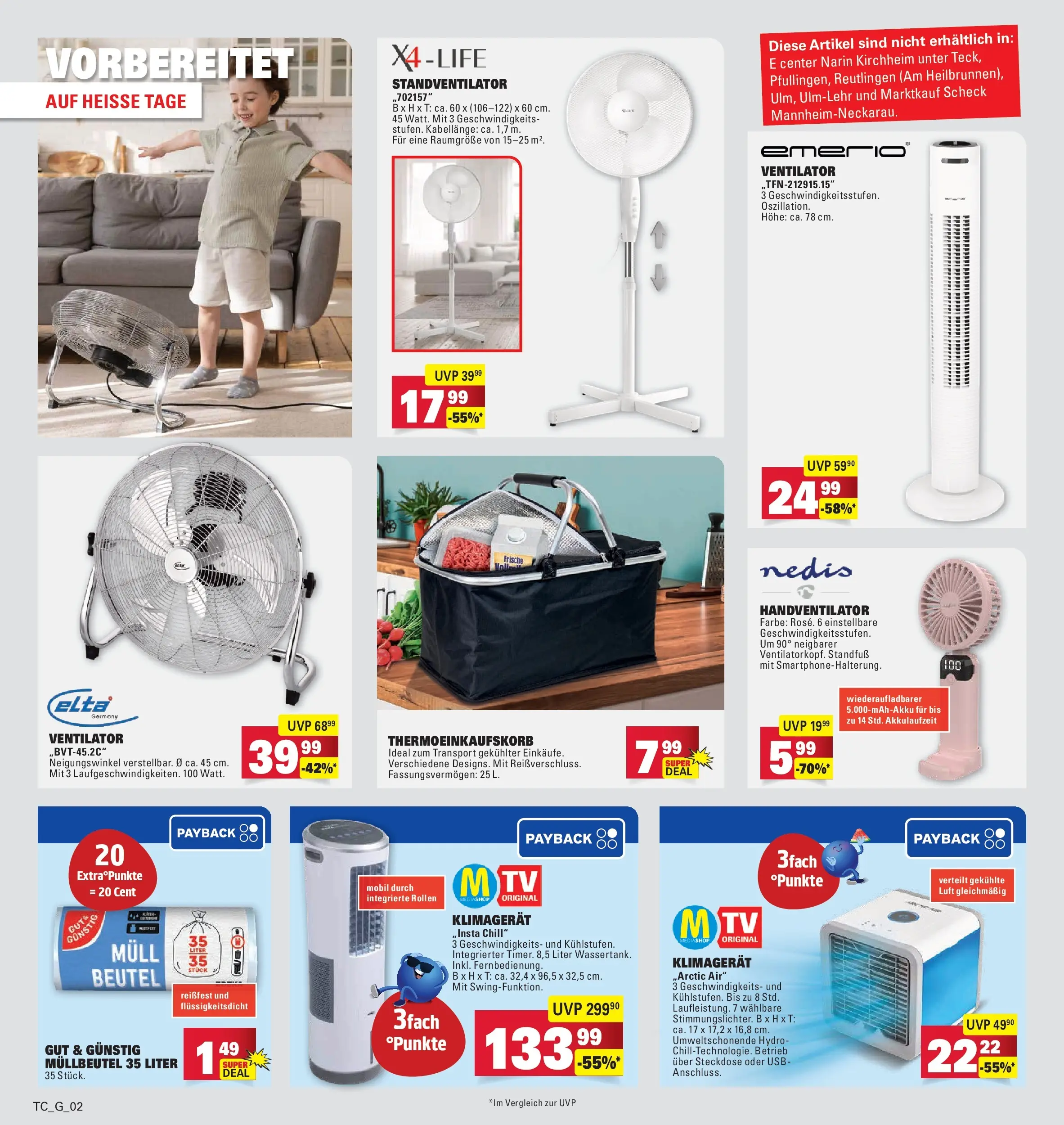 Edeka prospekt Göppingen (ab 21.06.2026) » Angebote Online | Seite: 30 | Produkte: USB, Ventilator, Steckdose, Klimagerät