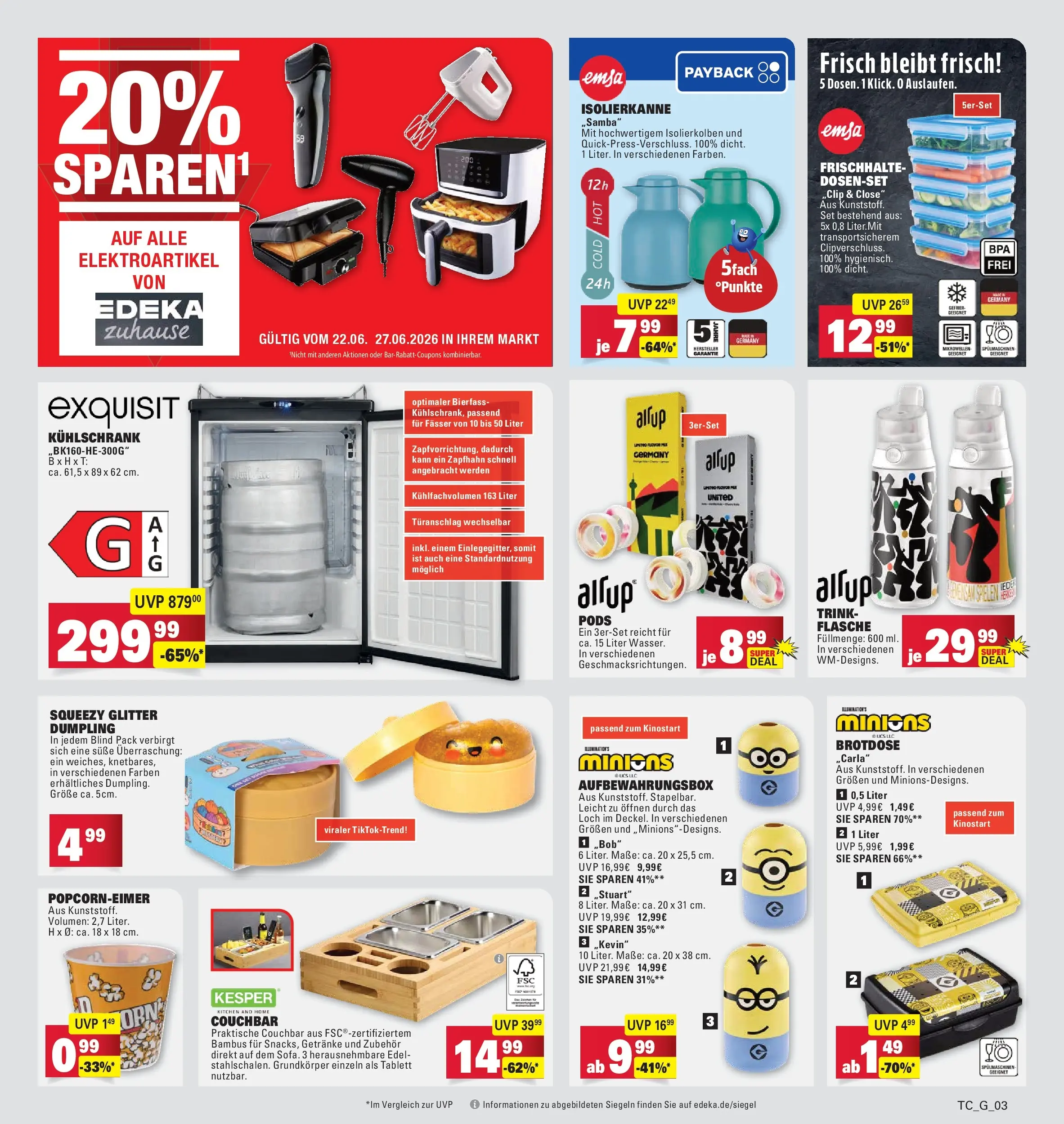 Edeka prospekt Göppingen (ab 21.06.2026) » Angebote Online | Seite: 31 | Produkte: Couch, Box, Kühlschrank