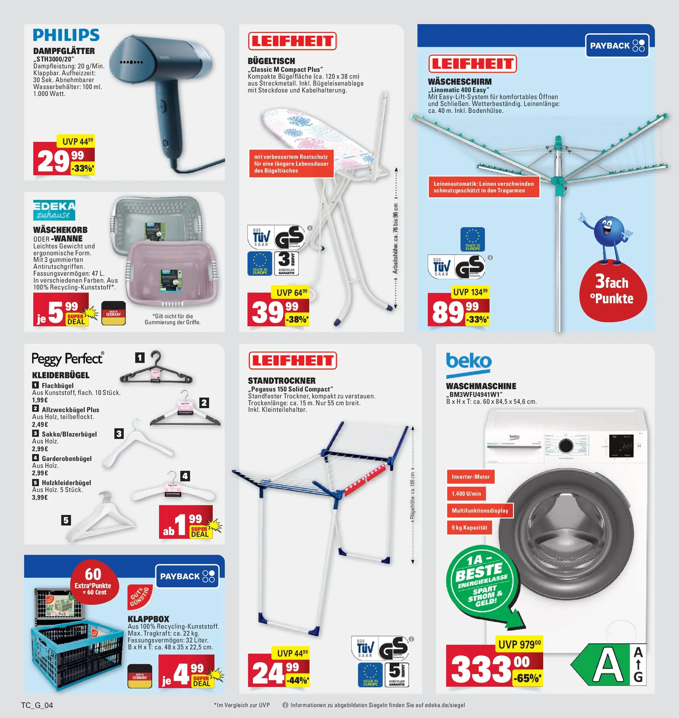 Edeka prospekt Göppingen (ab 21.06.2026) » Angebote Online | Seite: 32 | Produkte: Philips, Steckdose, Box, Kleiderbügel