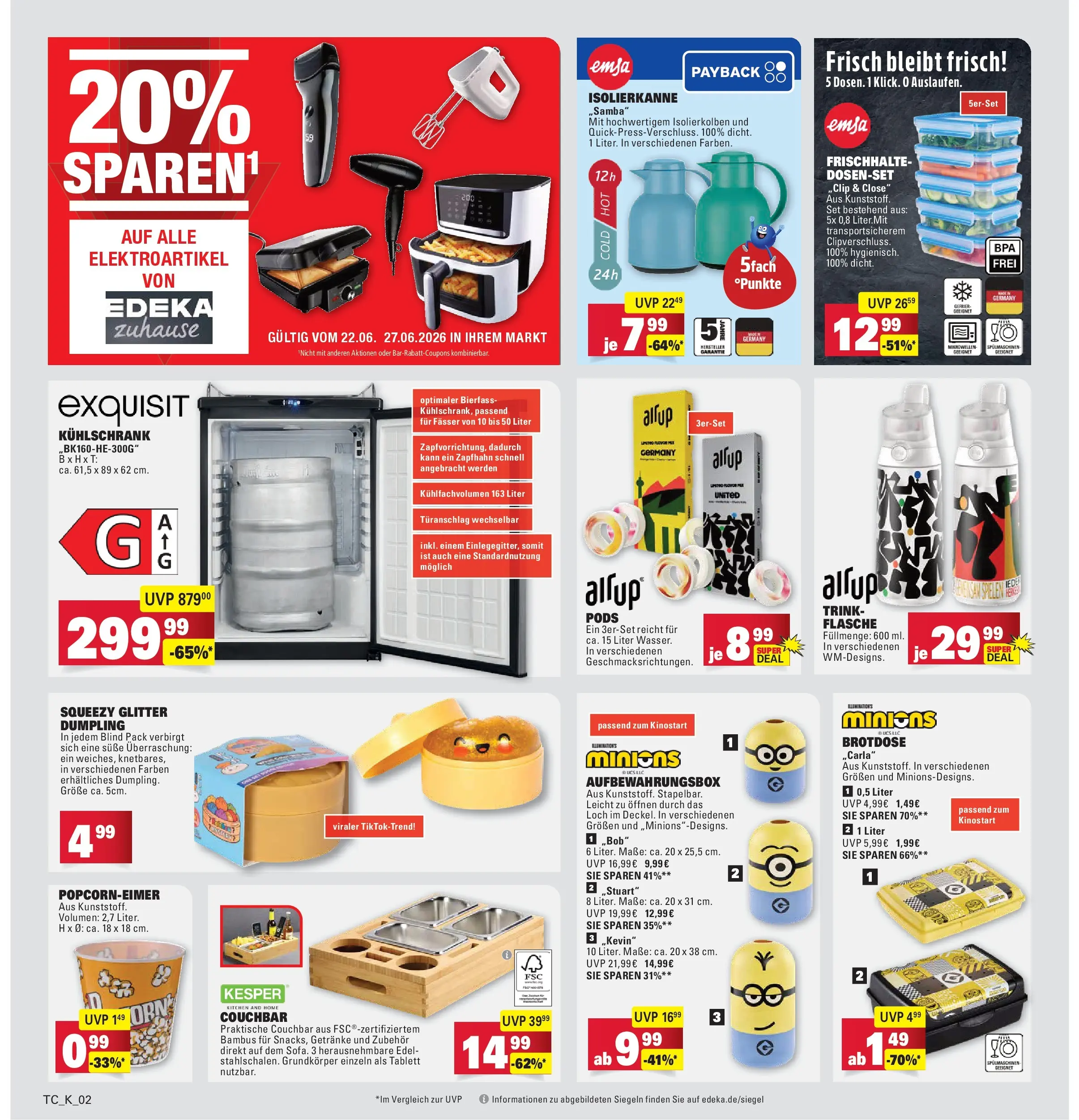 Marktkauf Prospekt Friedrichshafen (ab 21.06.2026) » Angebote online | Seite: 32 | Produkte: Kühlschrank