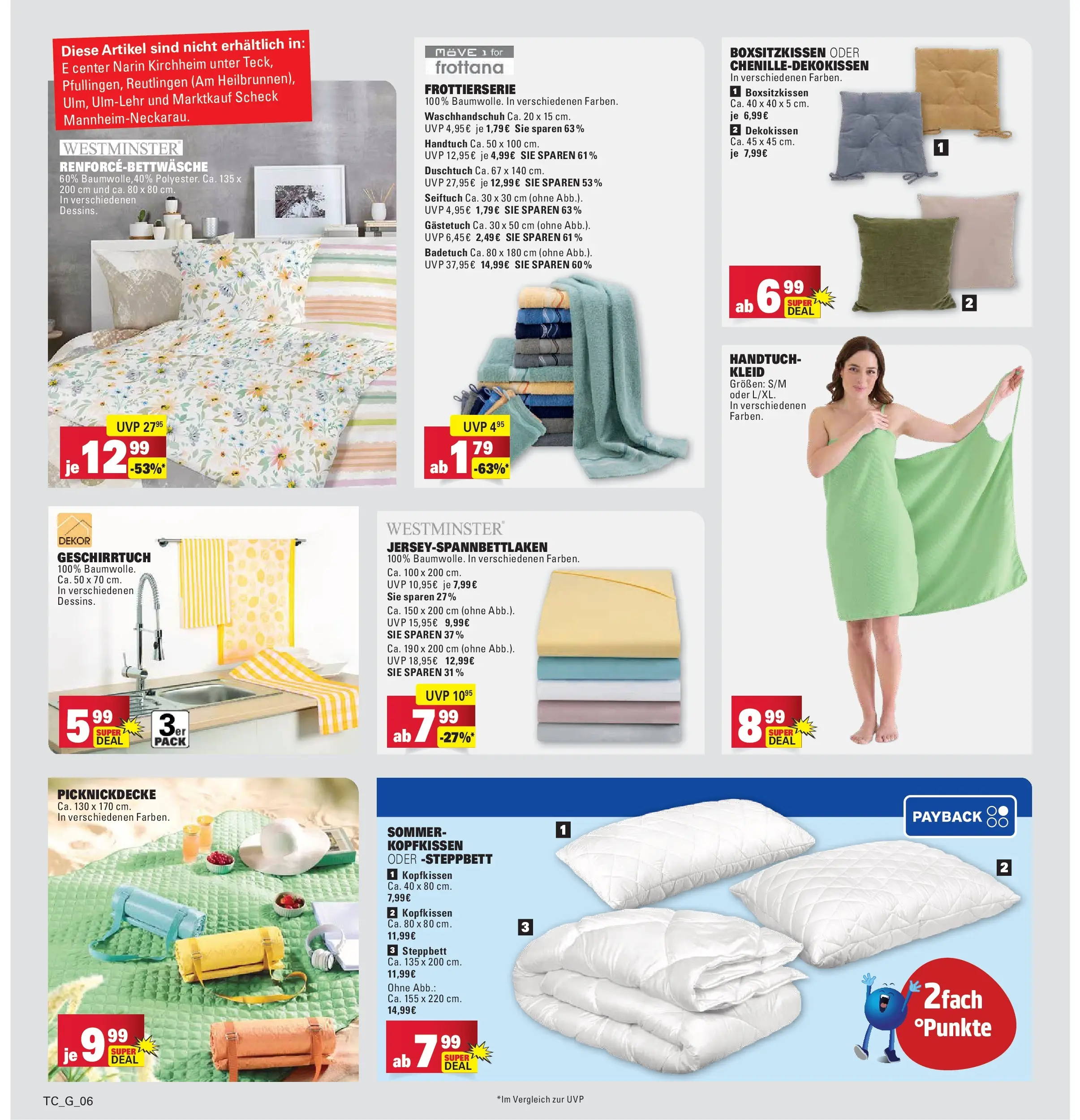 Marktkauf Prospekt Weil Am Rhein (ab 21.06.2026) » Angebote online | Seite: 40 | Produkte: Kopfkissen, Kleid