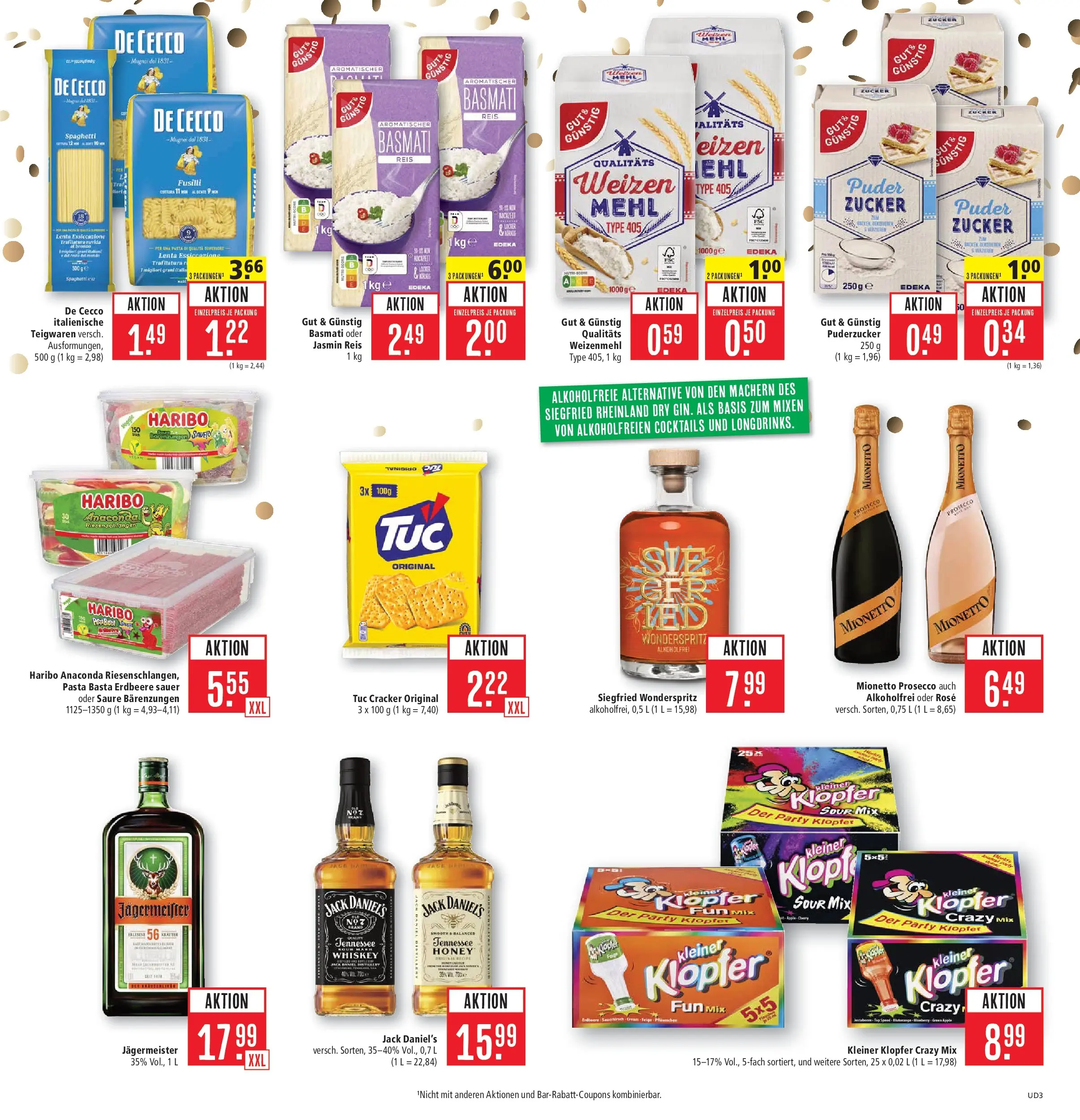 Marktkauf Prospekt Weil Am Rhein (ab 21.06.2026) » Angebote online | Seite: 3 | Produkte: Mehl, Haribo, Zucker, Pasta