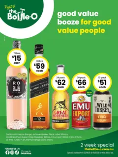 Preview of The Bottle-O - Good Value Booze, For Good Value People 22/06 - valid from 21/06/2026