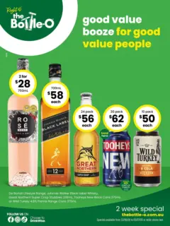 Preview of The Bottle-O - Good Value Booze, For Good Value People. 22/06 - valid from 21/06/2026