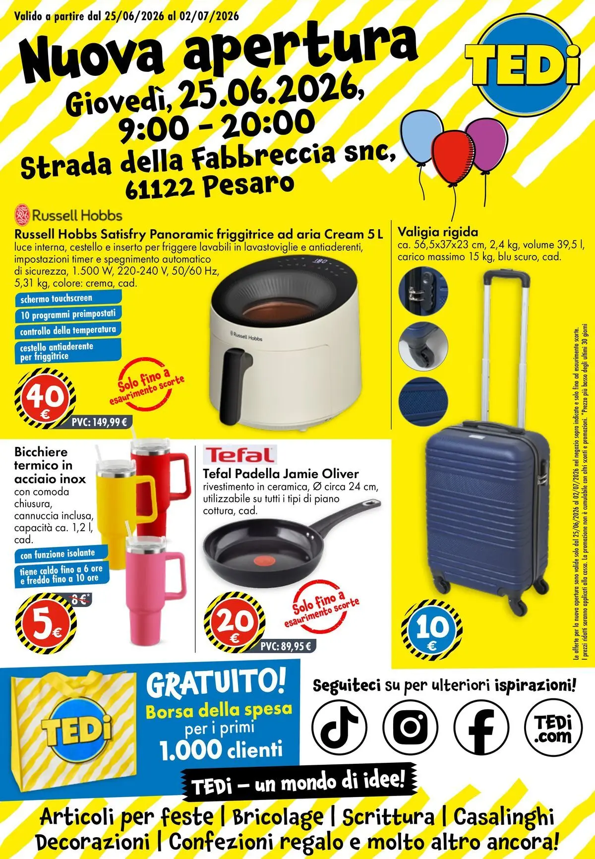Nuovo TEDi - Nuova apertura dal 20/06/2026 > offerte anteprima 🛍️ | Pagina: 1