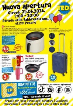 Anteprima del volantino TEDi - Nuova apertura valido a partire dal 20/06/2026