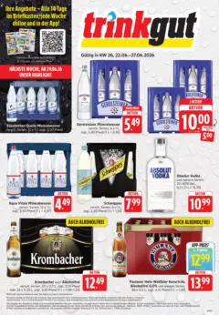 Trinkgut Prospekt Oberursel ab 21.06.2026 gültig Trinkgut Prospekt Oberursel ab 21.06.2026 gültig