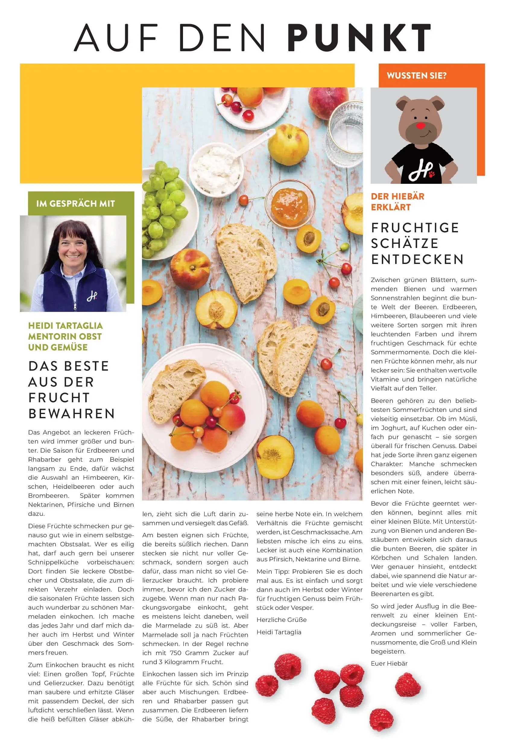 Angebote - Hieber's Frischecenter: Meine Woche (ab 21.06.2026) zum Blättern | Seite: 3 | Produkte: Zucker, Blaubeeren, Rhabarber, Kuchen