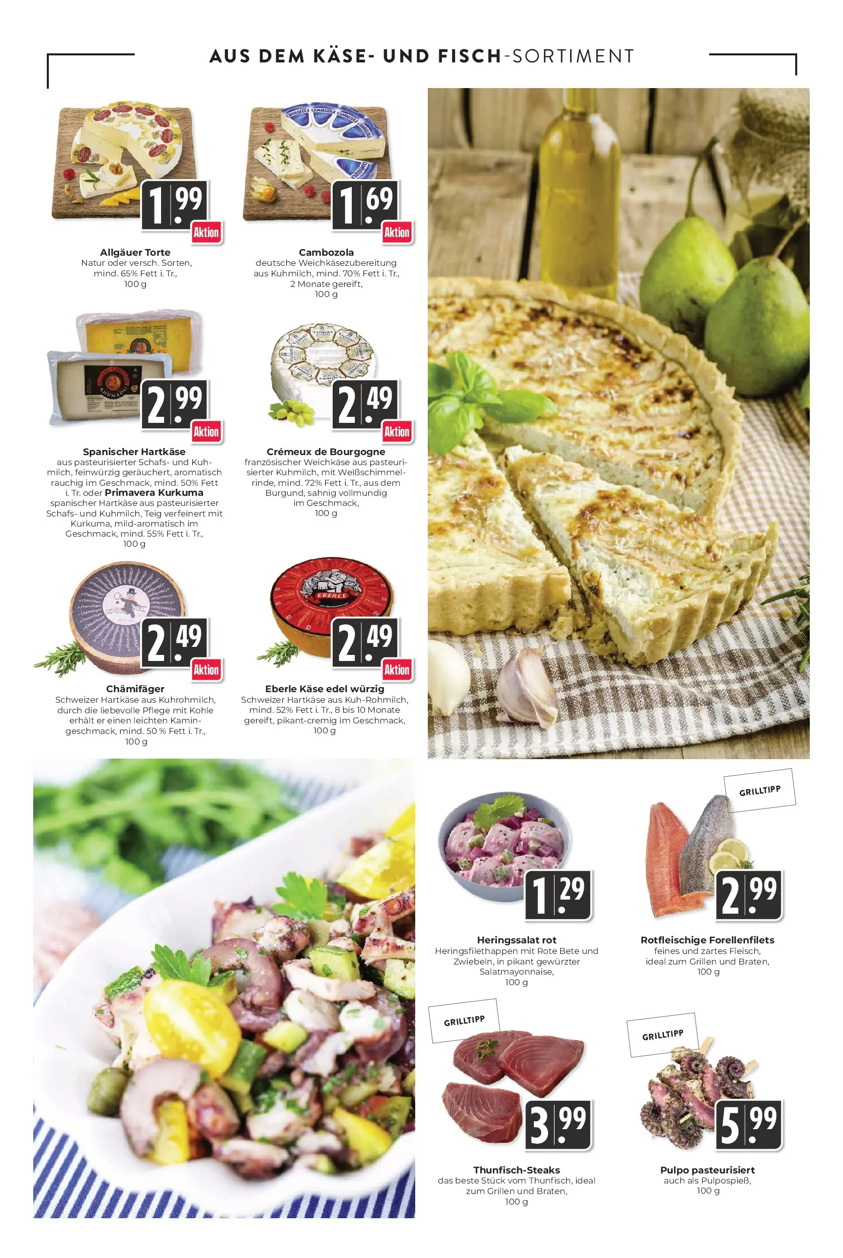 Angebote - Hieber's Frischecenter: Meine Woche (ab 21.06.2026) zum Blättern | Seite: 5 | Produkte: Kamin, Käse