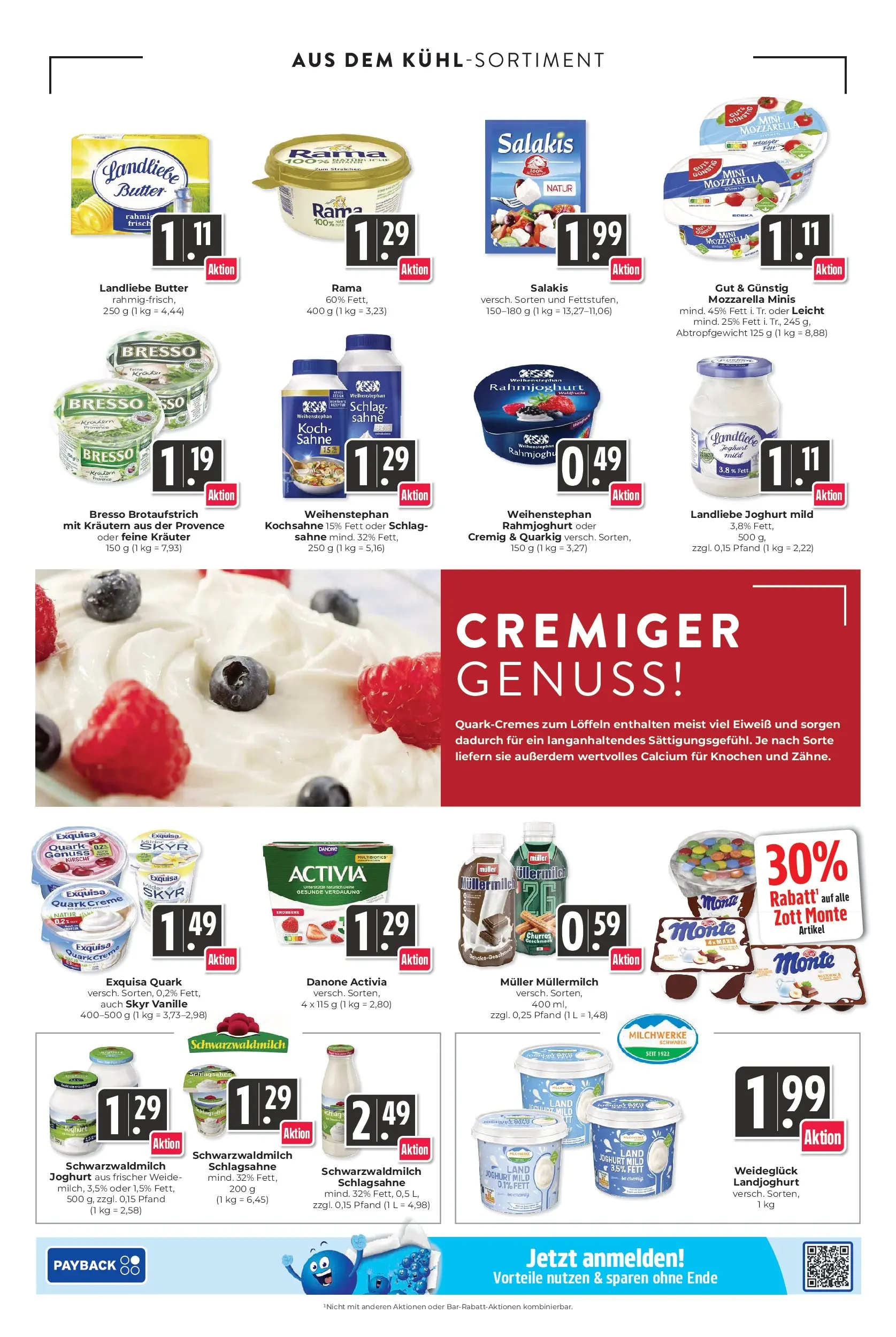 Angebote - Hieber's Frischecenter: Meine Woche (ab 21.06.2026) zum Blättern | Seite: 12 | Produkte: Activia, Butter, Exquisa, Muller mullermilch