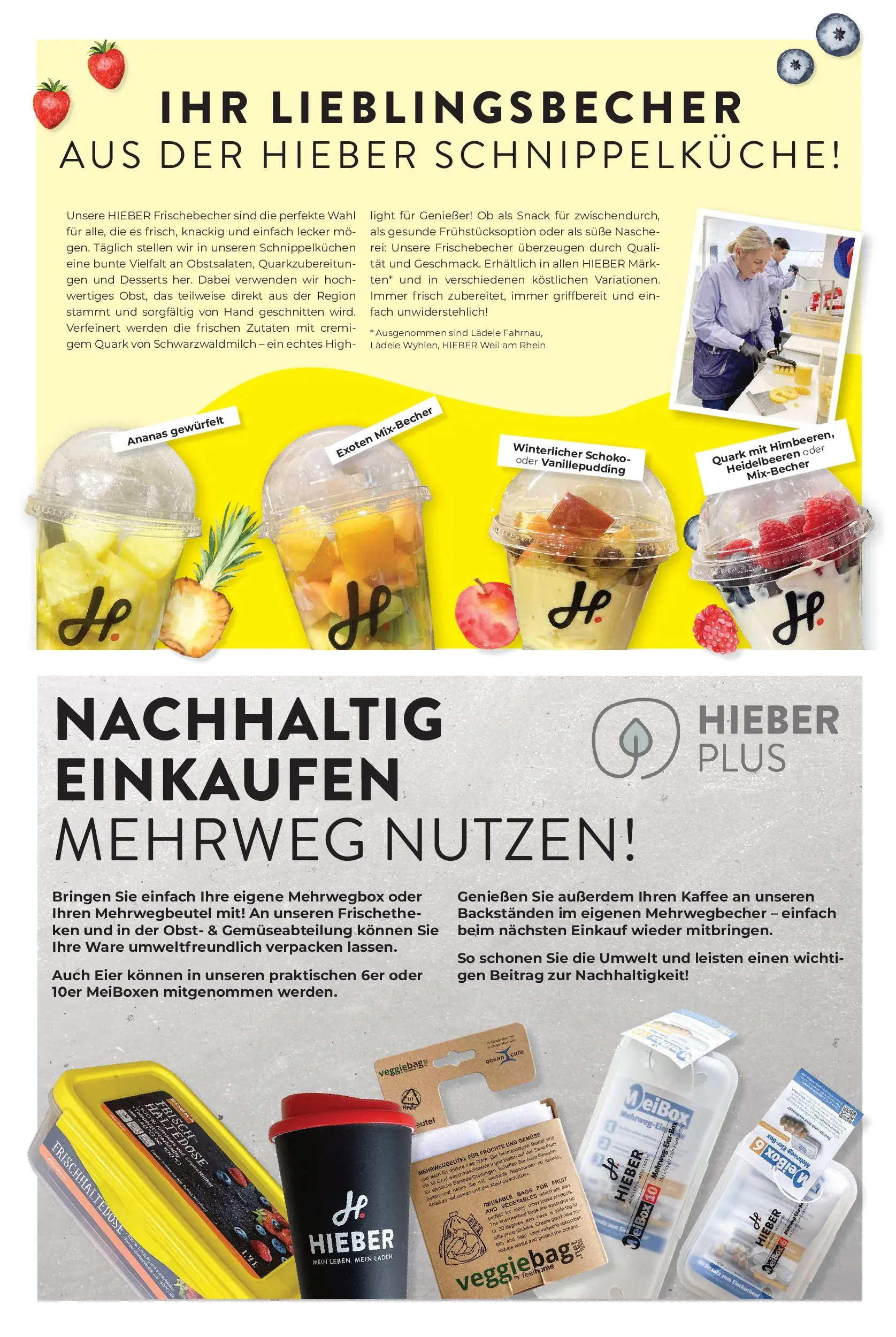 Angebote - Hieber's Frischecenter: Meine Woche (ab 21.06.2026) zum Blättern | Seite: 19 | Produkte: Kaffee, Box, Heidelbeeren, Obst