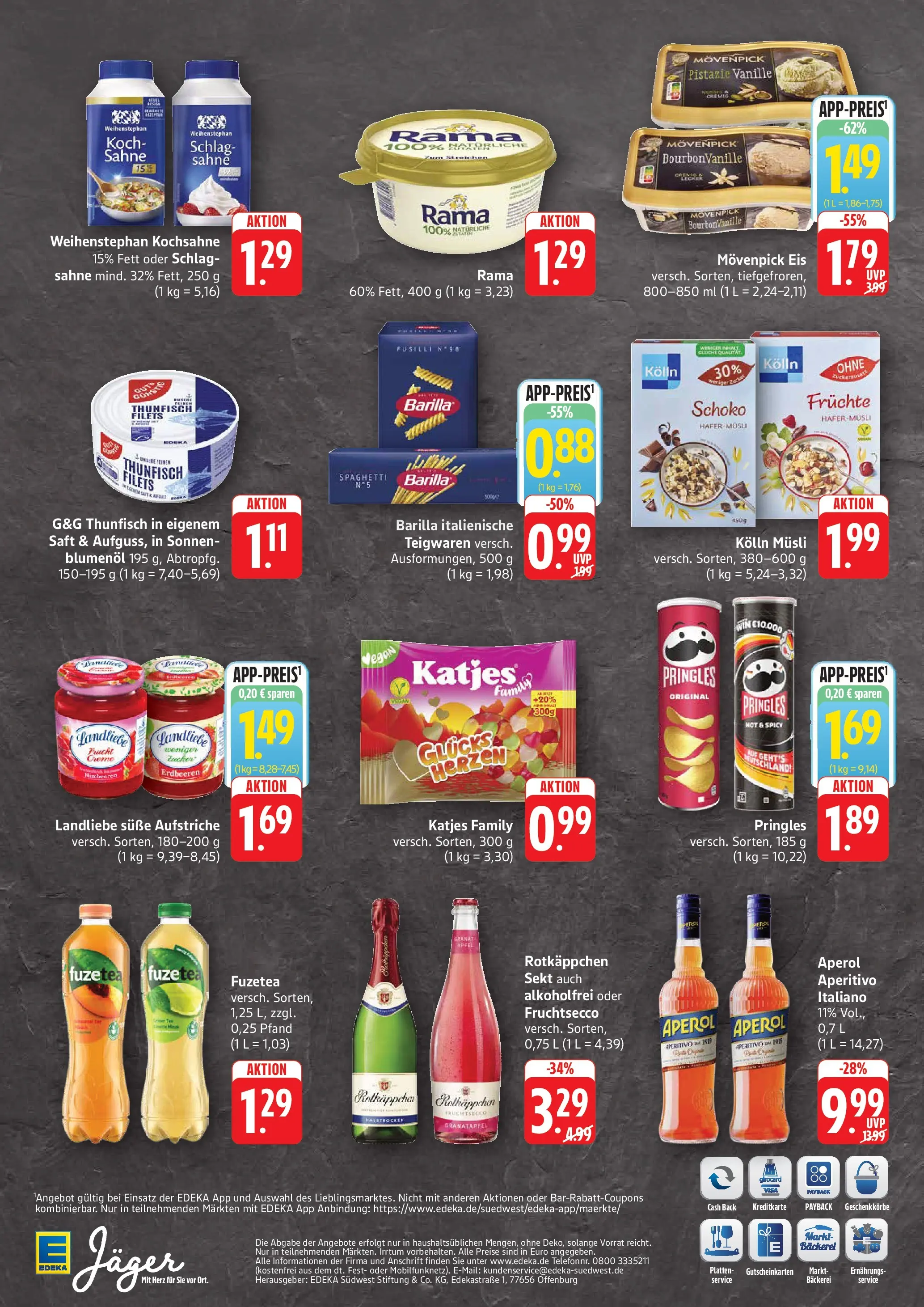 Edeka prospekt Stuttgart-Degerloch (ab 21.06.2026) » Angebote Online | Seite: 2 | Produkte: Sekt, Movenpick eis, Rotkäppchen, Aperol