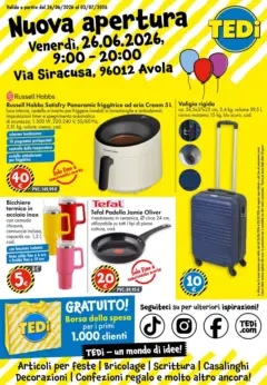 Anteprima del volantino TEDi - Nuova apertura valido a partire dal 21/06/2026