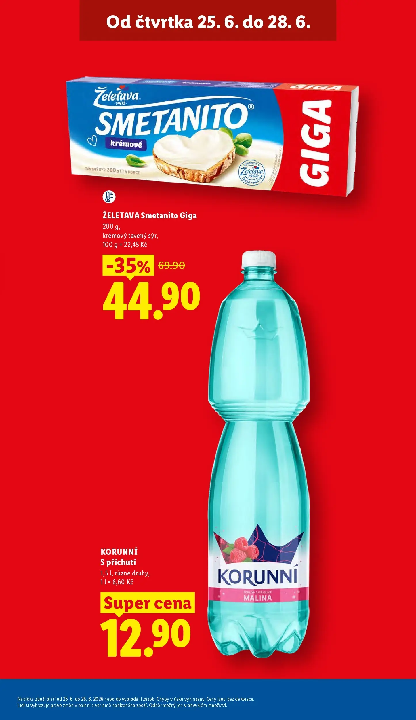 Lidl leták od 24.06.2026 - Nový akční leták | Strana: 9 | Produkty: Tavený sýr, Sýr, Cream cheese