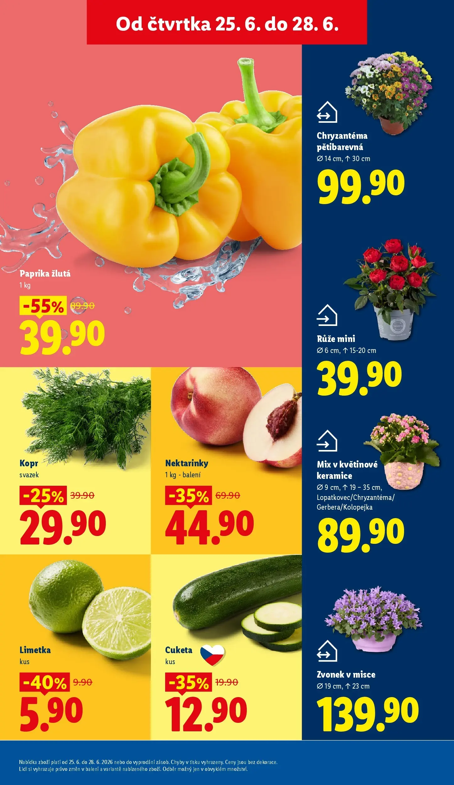 Lidl leták od 24.06.2026 - Nový akční leták | Strana: 13 | Produkty: Kopr, Cuketa, Paprika, Zvonek
