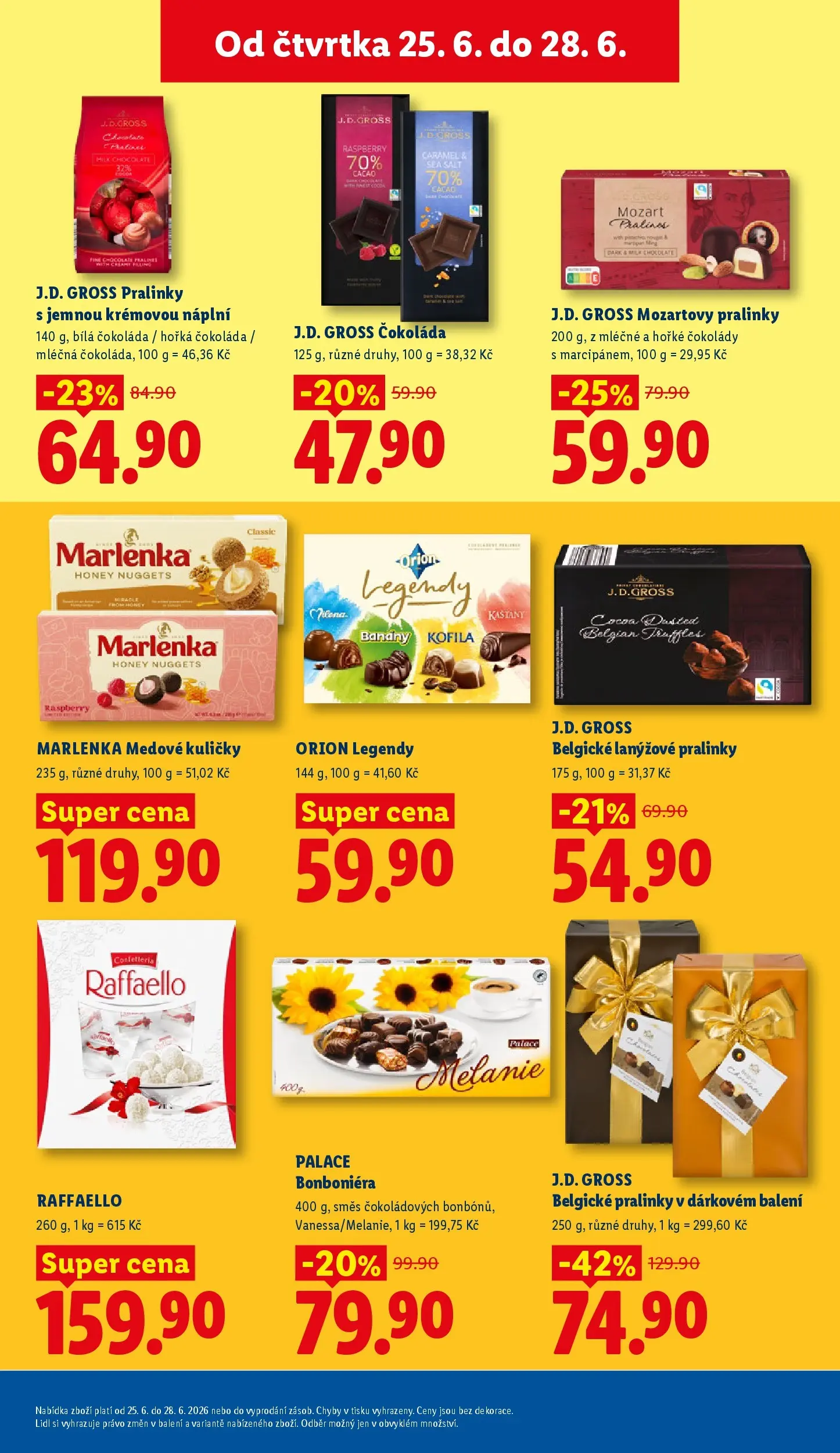 Lidl leták od 24.06.2026 - Nový akční leták | Strana: 27 | Produkty: Bonboniéra, Kofila, Bílá čokoláda, Marlenka