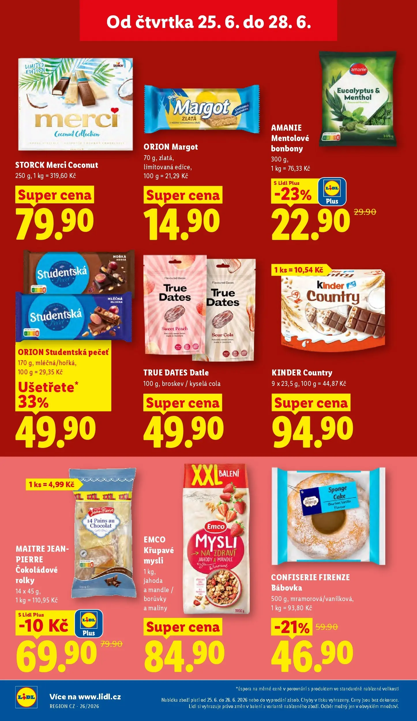 Lidl leták od 24.06.2026 - Nový akční leták | Strana: 30 | Produkty: Bonbóny, Jahody, Studentská pečeť, Mandle