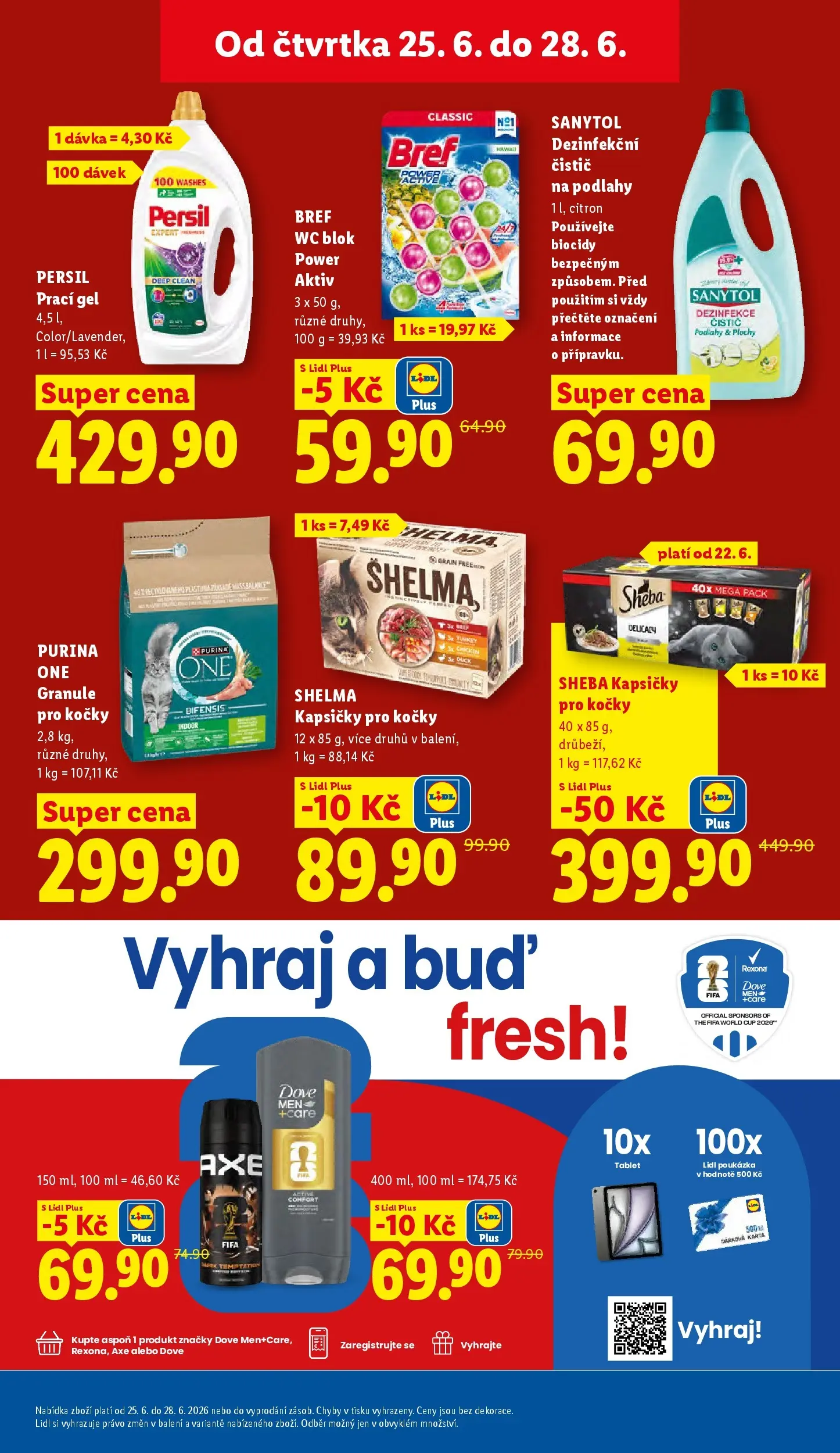 Lidl leták od 24.06.2026 - Nový akční leták | Strana: 33 | Produkty: Sprchový gel, Granule pro kočky, Rexona, Persil