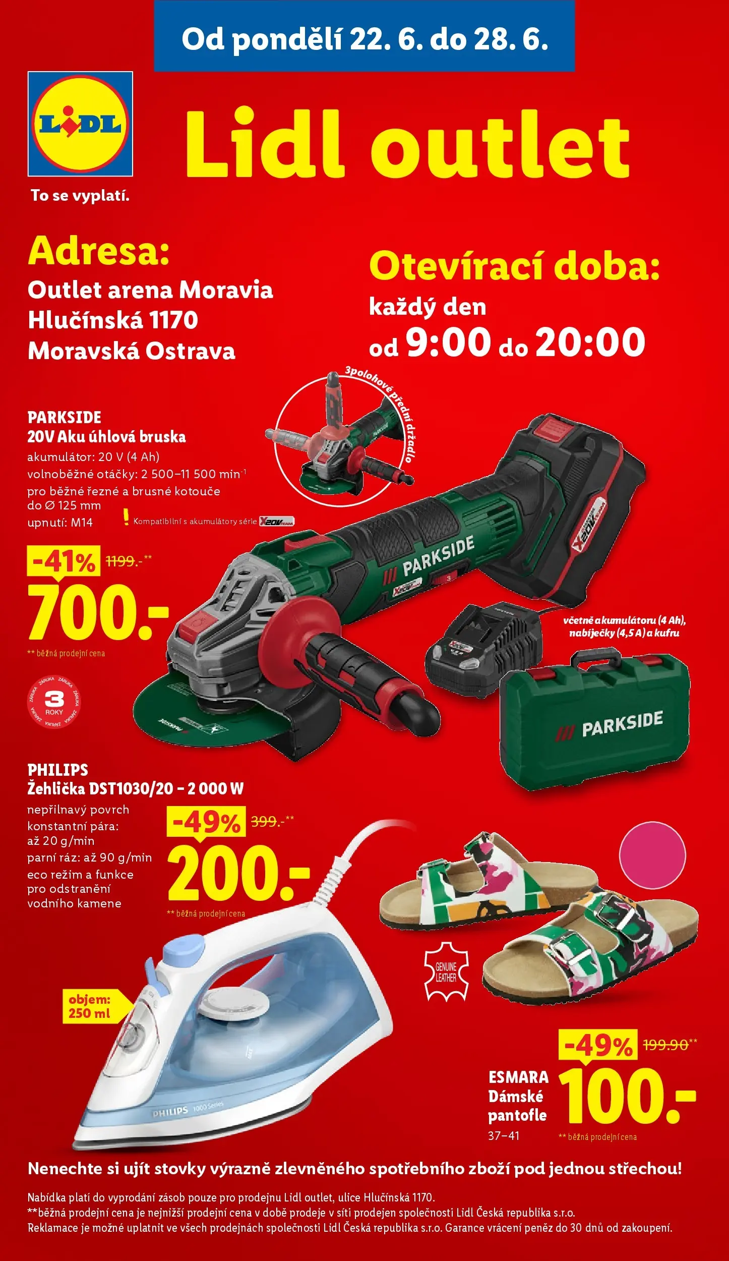 Lidl leták od 24.06.2026 - Nový akční leták | Strana: 48 | Produkty: Parkside, Bruska, Aku úhlová bruska, Žehlička
