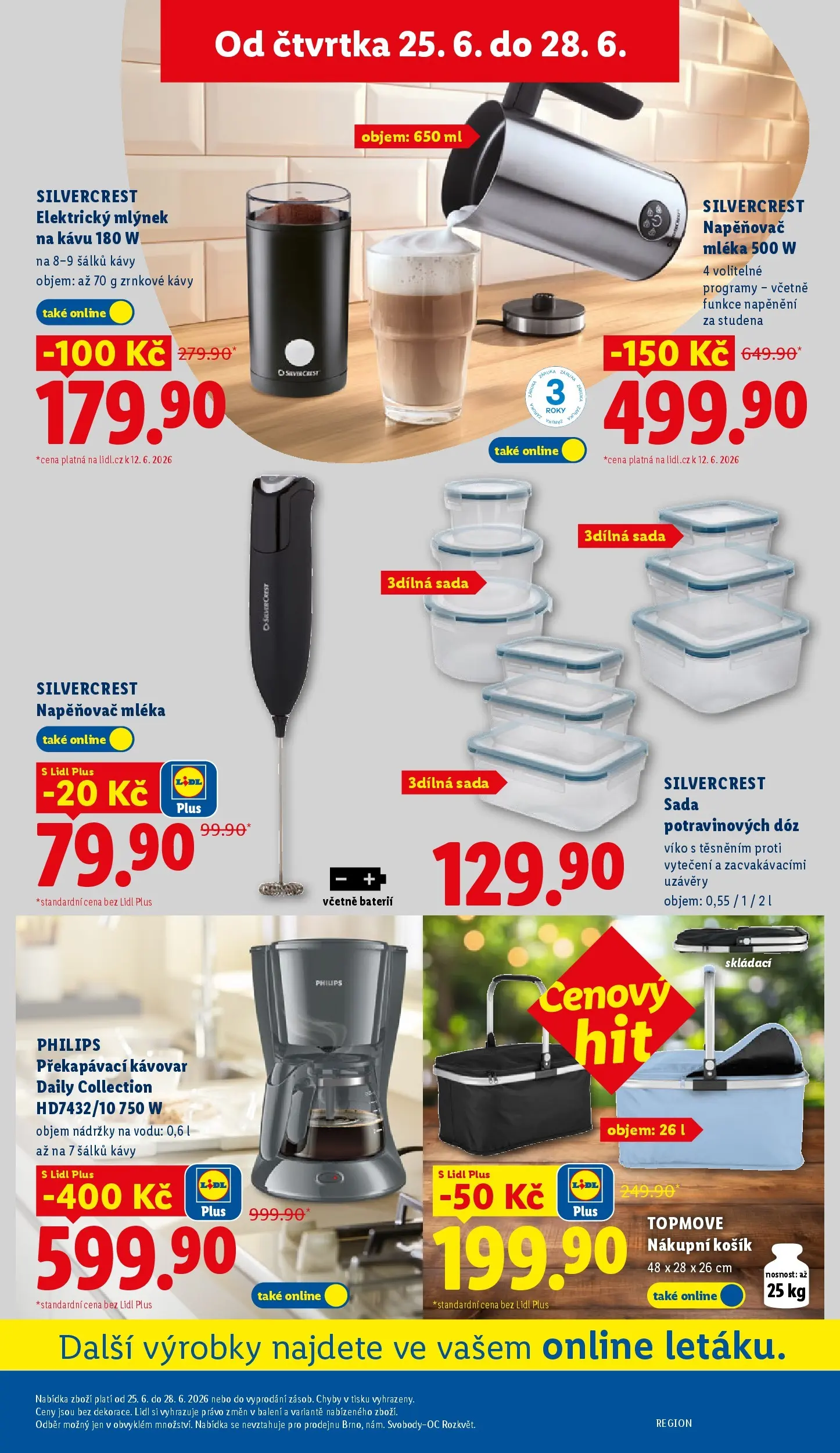 Lidl leták od 24.06.2026 - Nový akční leták | Strana: 51 | Produkty: Mlýnek na kávu, Paruka, Kávovar, Mlýnek