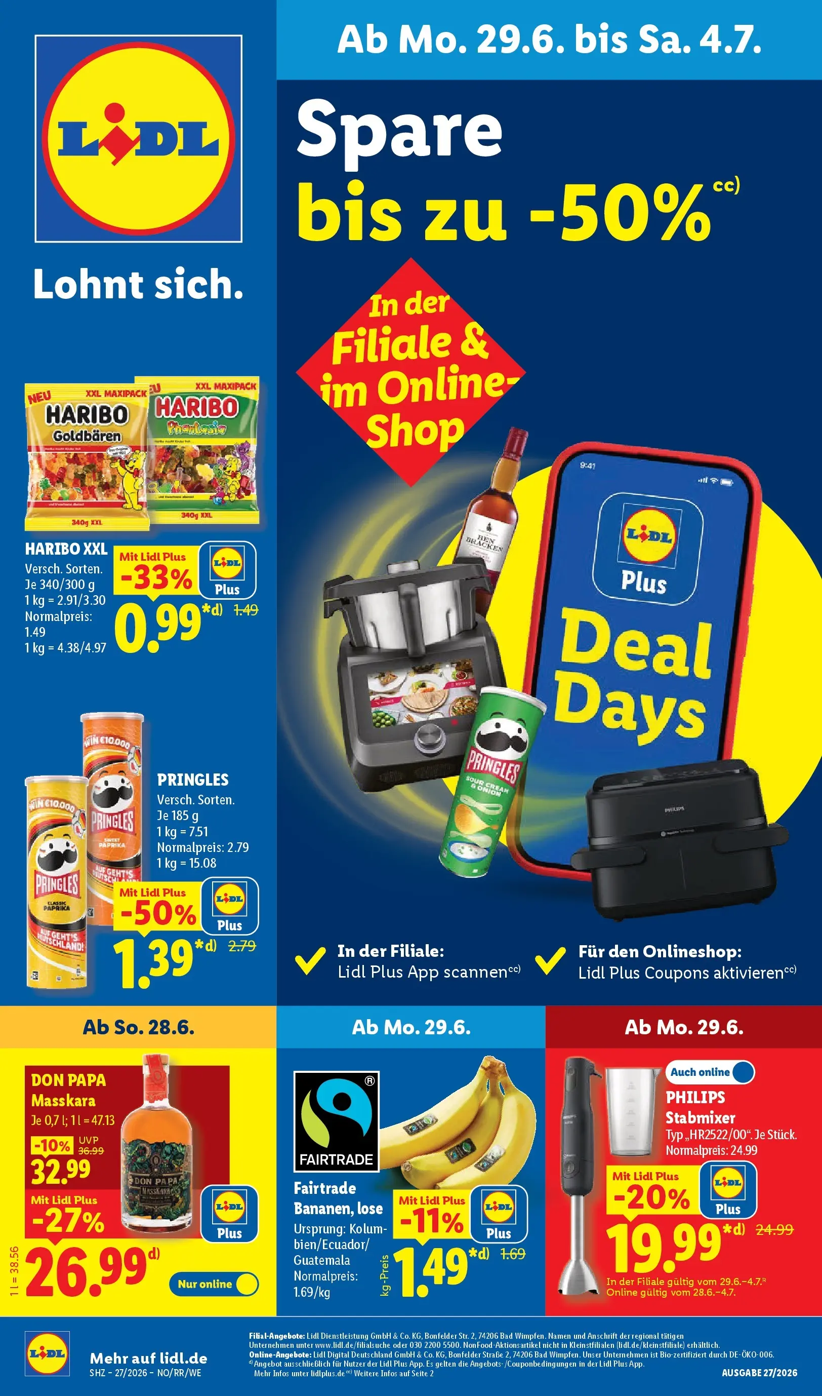 Lidl Prospekt Zülpich (ab 28.06.2026) » Angebote online | Seite: 1 Lidl Prospekt Zülpich (ab 28.06.2026) zum Blättern » Angebote | Seite: 1